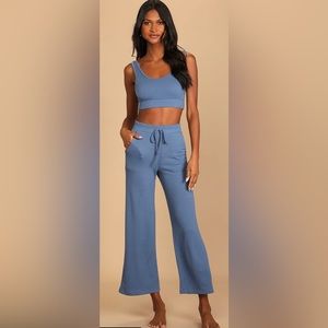 Lulus Two Piece Blue Set